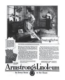100 YEARS of LINOLEUM Since 1909 First National Advertisement, Saturday Evening Post 1917 NSF/ANSI 332 Gold Level Certification This certification establishes a consistent, measurable and uniform