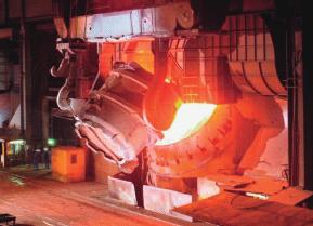slag ` Increases converter lining life ` Optimises scrap melting Improved working conditions Working conditions for steel plant crews are significantly