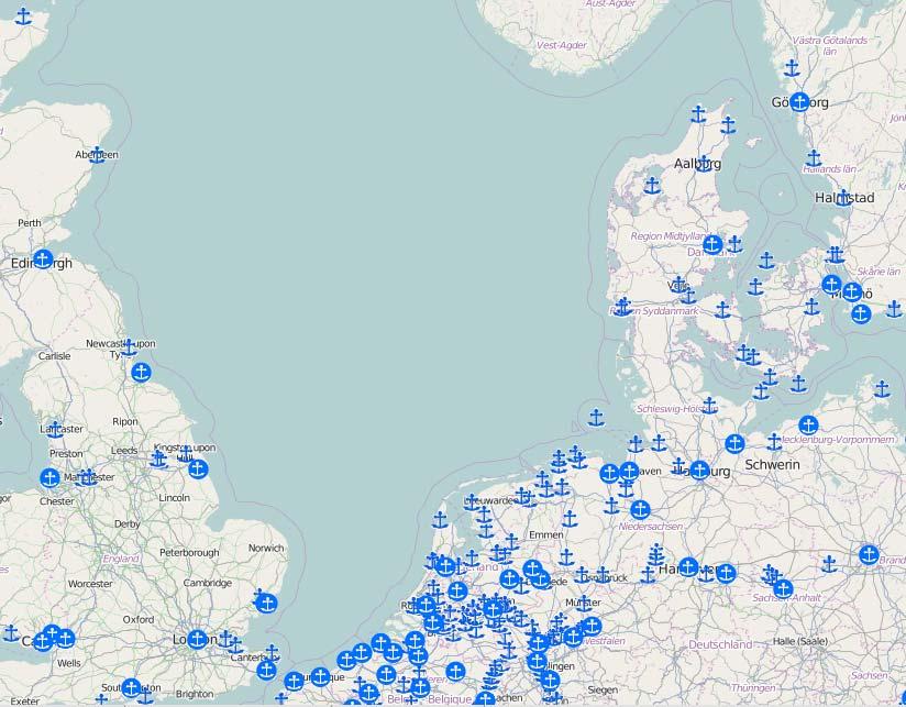 Figure 2: Core and Comprehensive Ports in the NSR Source: (TENtec, 2015) As evident from the map, the North Sea Region is structured upon a network of mainly comprehensive ports, which are guided by