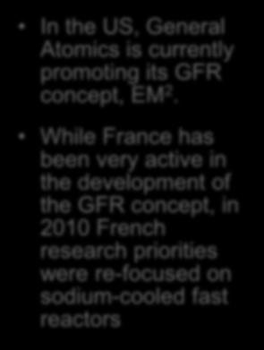 Gas Cooled Fast Reactors In the US, General Atomics is