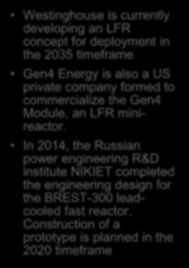 minireactor In 2014, the Russian power engineering R&D institute NIKIET completed the engineering