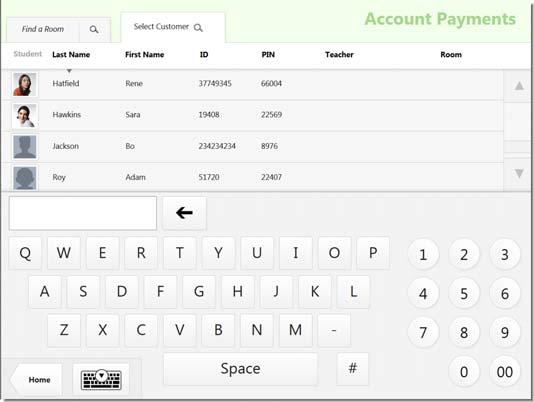 Enter Account Payments Account payments affect the bank deposit so make them BEFORE you save the bank deposit. 1. On the Home screen, select Account Payments.
