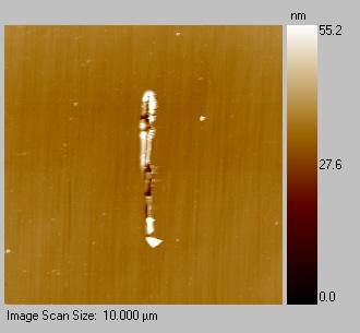 Reduced Modulus Hardness Figure 6. Depth profiles of E r and H data from 200 µn partial-unload nanoindentation tests on 50 nm TiN thin film samples.