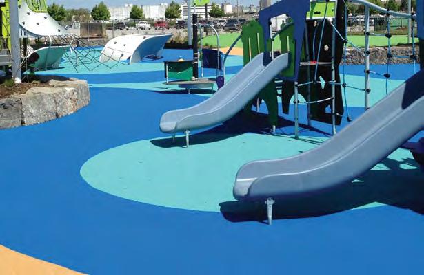 PLAYGROUND SURFACING The choice is yours when it comes to IPEMA-certified and ADA-compliant systems.