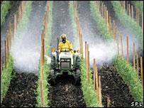 Once applied, many pesticides are mobile in the