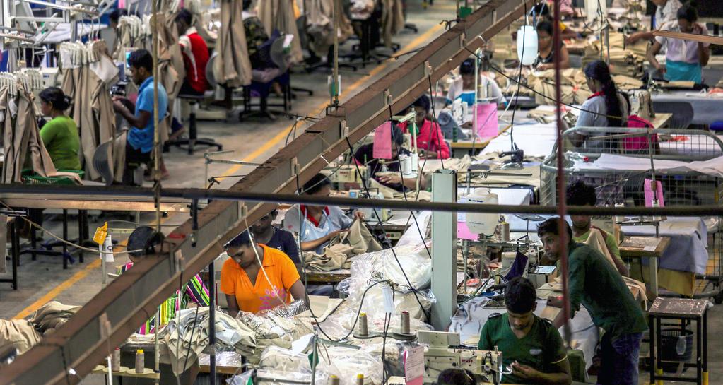 The active production line at Nordtex (Pvt) Ltd of Weliveriya, Sri Lanka Source: Asian Development Bank Sri Lanka Sri Lanka ranks third in terms of apparel export value ($4.