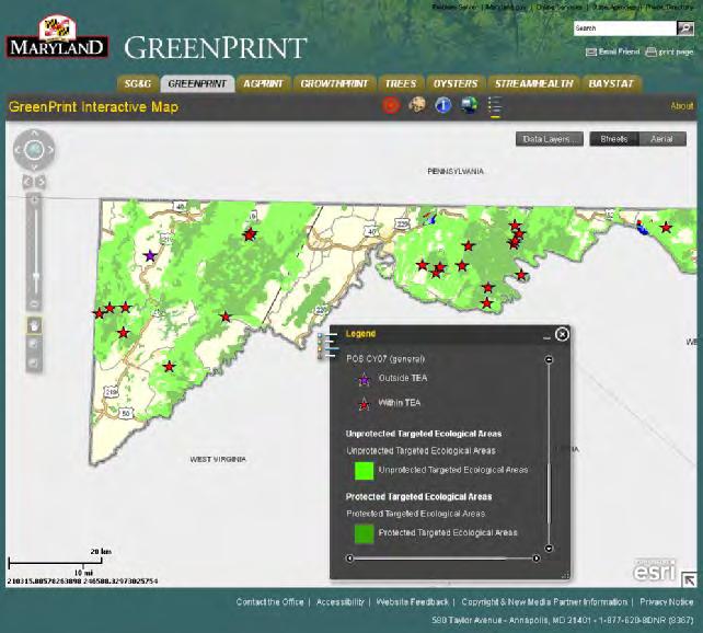 Landscape: GreenPrint and Targeted Ecological Areas Sets ecological