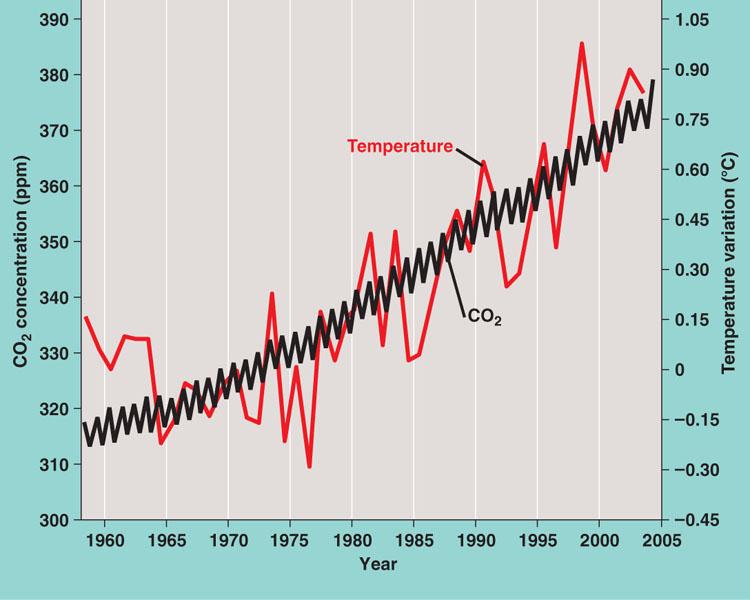Atmospheric CO 2 Since the industrial revolution, the concentration of atmospheric CO 2 levels has been increasing as a result of burning fossil fuels with a higher rate and due to the increased