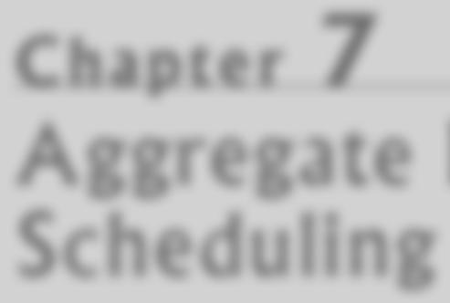Operations Strategy C h a p t e r 7 Aggregate Planning and Master Scheduling L E A R N I N G O B J E C T I V E S After reading this chapter, you will be able to: LO 7.