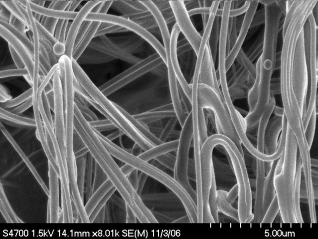 µm; seen in fibers with d av < 0.