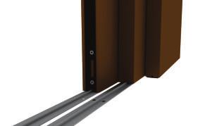Bottom Tracks Surface Track - ADA Compliant. - It is used in configurations where recessing is not possible.