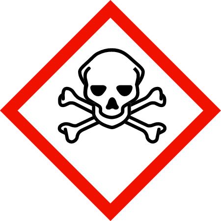 Page 2 of 7 Pictograms: GHS06-GHS08-GHS09 Hazard statements H330 Fatal if inhaled. H360D May damage the unborn child. H372 Causes damage to organs through prolonged or repeated exposure.