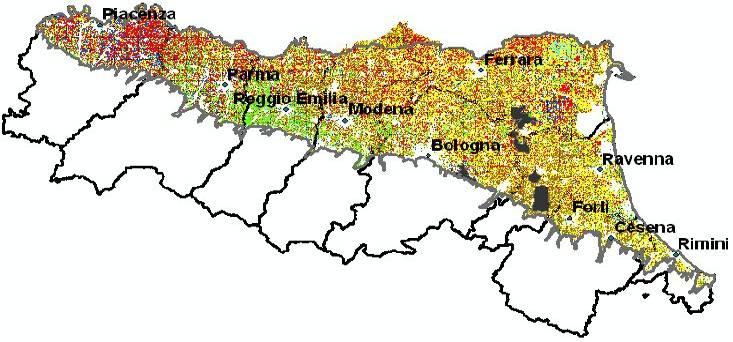 Crop Classification in Emilia-Romagna, Italy Classification work performed by Regional Government For water balance, irrigation monitoring and