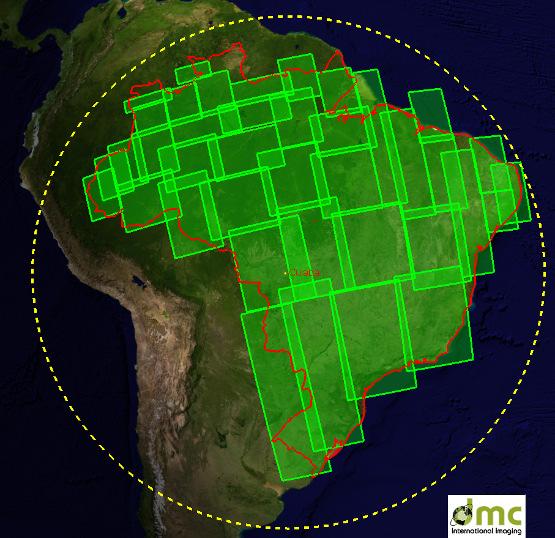UK-DMC2 Direct Downlink Service 2012+ Near real-time direct downlink to Cuiaba High data volume every month Upgrade from 250m