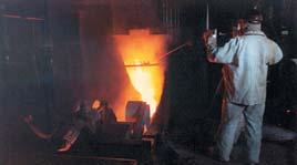 Pig iron is also produced in a submerged arc furnace as a by-product in the Titanium slag furnaces (e.g. at Kumba).