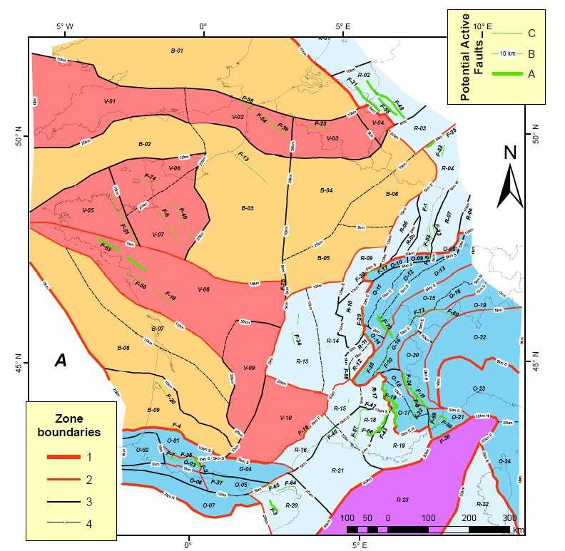 Step 1 - Characterizing Seismic Source Zones & Potentially Active Faults In France, tectonic