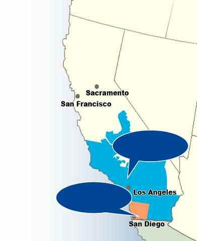 San Diego Gas & Electric Service area 4,100 square miles, covering two counties, 25 cities Owns 1,835 miles of electric transmission lines and 21,601 miles of electric distribution lines Operates two