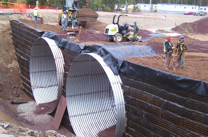 Temporary walls reinforced with geosynthetics are a valuable tool for construction sites that need to divert traffic, water flow or apply a surcharge to consolidate foundation soils while maintaining