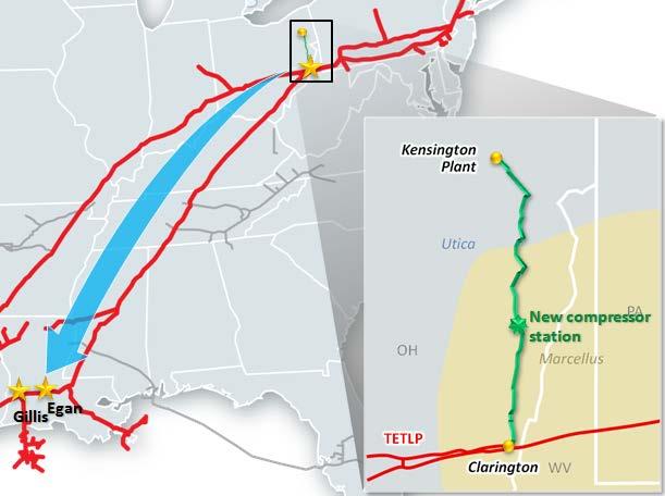 Ohio Pipeline Energy Network OPEN Purpose: Attach emerging Ohio Marcellus and Utica natural gas supplies to new markets Project Scope: 550 MMcf/d expansion of Texas Eastern CapEx: $500MM Customers: 2