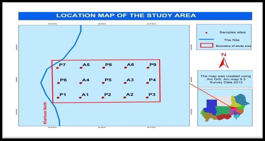 International Journal of Scientific and Research Publications, Volume 5, Issue 10, October 2015 2 Figure (1): The study area and sites of the soil samples Tundub (Capparis decidua), Seyal (Acacia