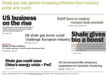 Shale gas boom in North America Impact on