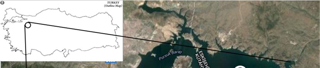 FIGURE 1. Porsuk Dam, is located northwest of Eskişehir, Turkey.