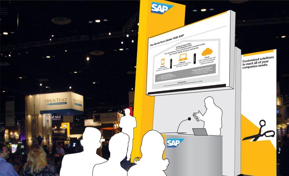 Exercise Here s how the space improved On-brand SAP content Correct color balance