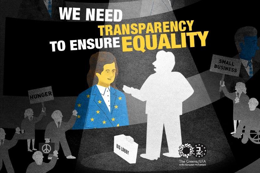 Green Plan for Transparency and Integrity in the European Parliament PROPOSALS ON LOBBYING Mandatory lobby transparency: No registration, no meeting Lobby transparency: No meetings with unregistered