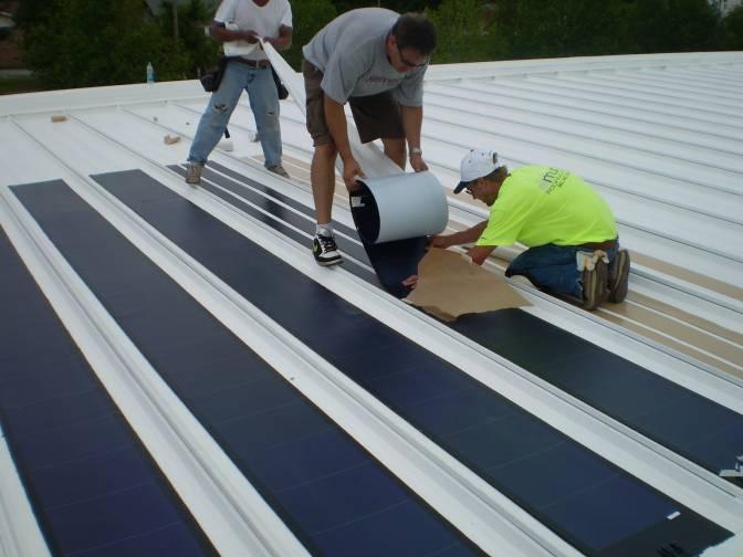 ROOF INSTALLATION FLEXIBLE THIN