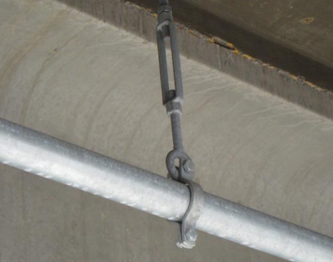 The conduit straps must not be more than 4 feet (1.2 meters) apart and the conduit must be supported within 3 feet (900 millimeters) of the termination point or fitting.