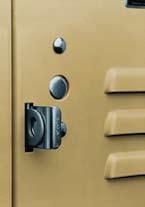 These lockers are ideal for storage of athletic gear or employee personal storage. Each compartment can be locked independently. Latch hooks have noise-reducing rubber bumpers.