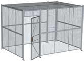 Protect your inventory, segment your warehouse, create secure areas, and control access to valuables with wire security partitions & cages Wire security cages, with ceilings - standard models 10