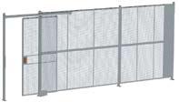 20 standard-sized panels 4 or 5 high by 1 to 10 wide. Stack two or more panels between posts to reach wall height. All panels work in ceilings and walls.