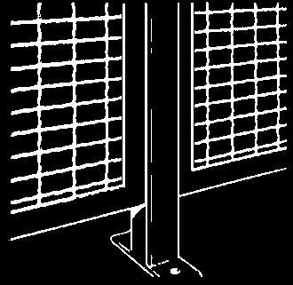 partition. Can also be used at the end of rack rows or in other areas to create a single-wall barrier. 1-sided partitions as listed ship with end posts and can be freestanding.