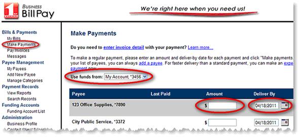 Click Continue. Follow the online instructions. 4. Scheduling a payment 1.