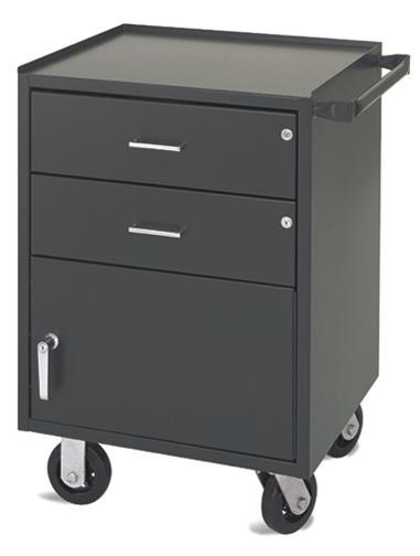 Vari-Tuff Mobile Cabinets Vari-Tuff Mobile Utility Cabinets F81842A7 Portable Utility Cabinet All-welded cabinet features two locking drawers and a small bottom compartment to add versatility to your