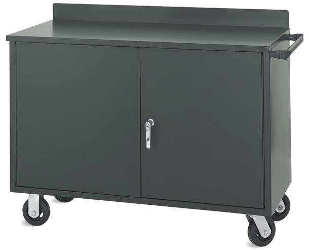 Finished with furniture-grade, baked-on gray enamel Drawers measure: 20 W x 19 3 4 D x 5 H Product Weight: 116 lbs - Shipping Weight: 156 lbs s F81834A7 & F81835A6 Dual Purpose Portable Cabinet