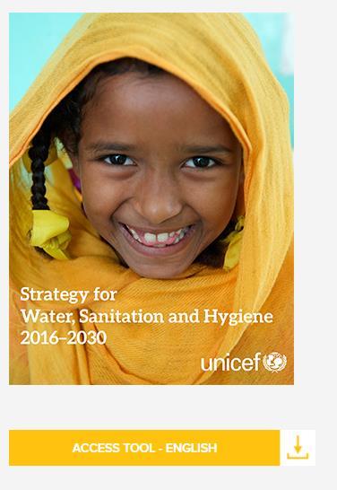 SDG links Last-mile analysis tools Risk-informed planning tools Example: UNICEF WASH