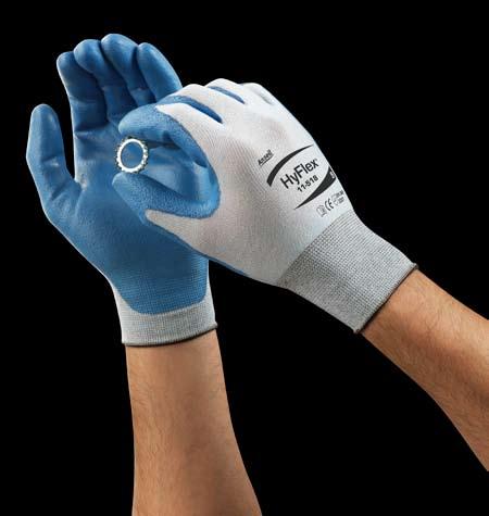 3 1.2 The premier glove range With the 2012 addition of new ultralight, light and medium duty styles, the HyFlex high-performance glove portfolio broadens and extends its application-specific offer.