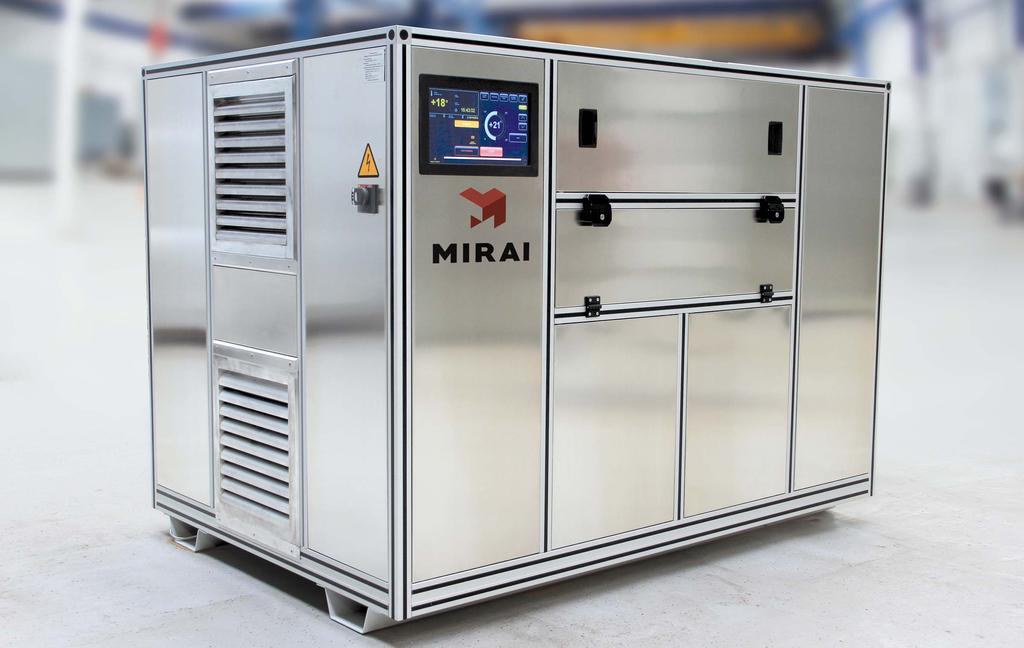 ADVANTAGES OF MIRAI CLIMATE The MIRAI Climate microclimate system is a monoblock for work that does not require sizable external sources of cold and heat (condensers, chillers etc.).
