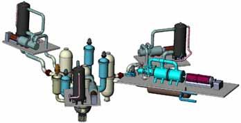 Power Conversion System A power conversion system with gas Indirect combined cycle 3 secondary loops 3 SG et 1 tertiary turbine 565 C 535 C 850 C 820 C He 70