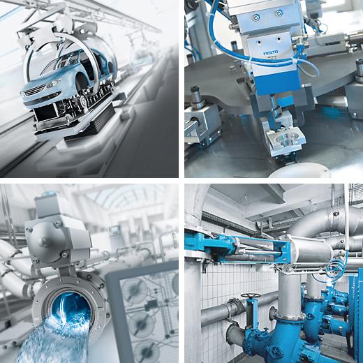 Festo technological competence for automation Moving Linear and rotative, gripping, clamping, fixing