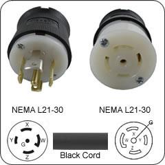 Below is a description of the type of electrical receptacles the OCCC s supplies based on amperage.