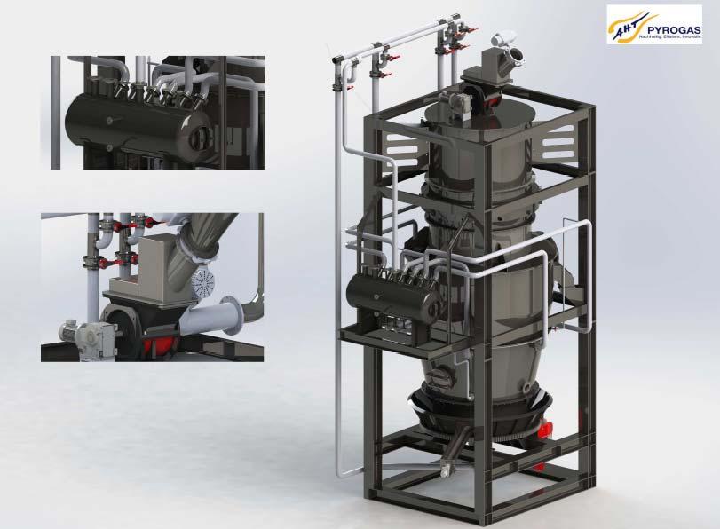 Coal Gasification for Pelletizing Direct Up-draft Gasification Technology Up draft - Process Advantages of this Direct Coal Gasification Technology: Solid Fuel Several small and independent units