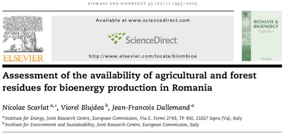 Sectoral analysis of bioenergy