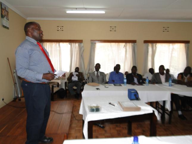 giving remarks Training in