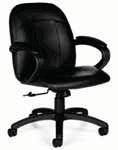 Goal Task Chair Armless Black 22 L x 24
