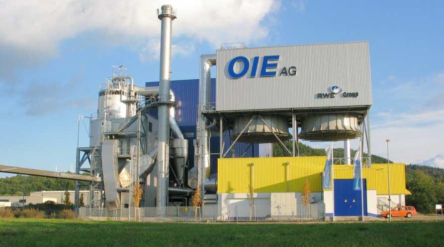 Waste Wood Fluidised Bed Incineration Plant OIE Neubrücke (Germany 2002/03) Fluidised bed incinerator for biomass and waste wood Production of electrical energy and steam for district heating 30 MW
