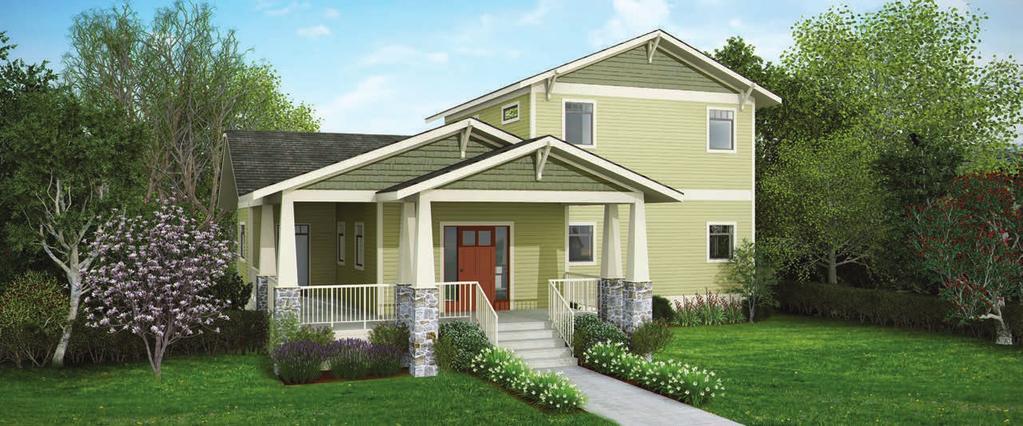 CHESTNUT This Arts and Crafts-style model offers a combination of classic architectural appeal and modern high performance design.