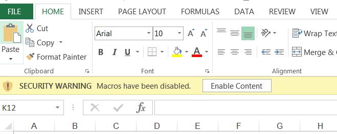 Excel will open on your screen.